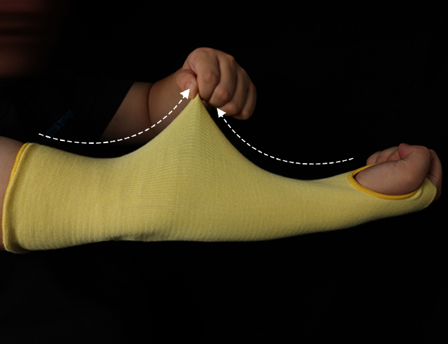 科旭芳纶防火防割护臂SK-46：把“安全铠甲”戴在手上，工业防护再无死角！